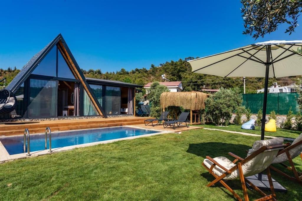 Villa Zeytin Havuzlu Jakuzili Fethiye Exterior photo
